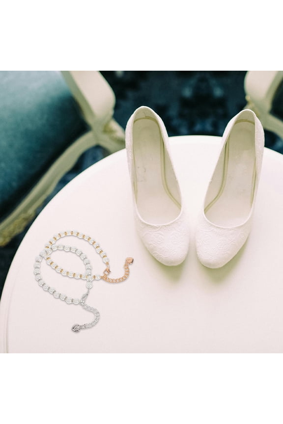 2 Pairs Decorative Shoe Clips High Heel Shoe Laces Multi Anti Slip for Women Daily Wear