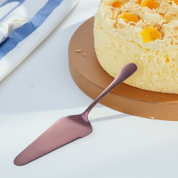 OFFIGAM 2 Pcs Pie Server Utensil Stainless Steel Serrated Edge For Baking Kitchen Utensils