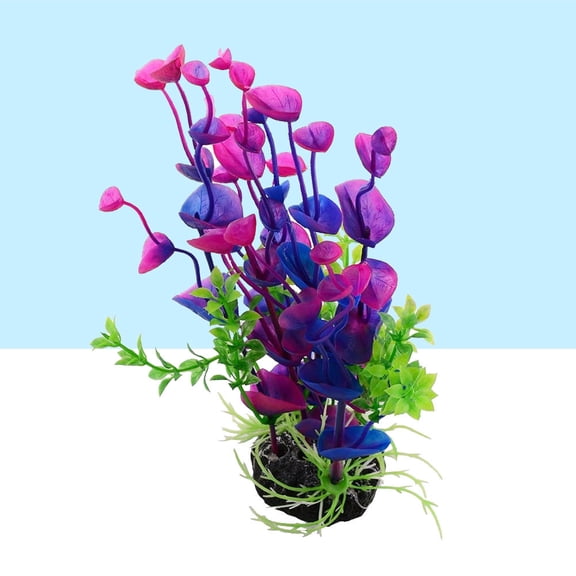 OFFIGAM 2-Pack Artificial Plants for Terrarium Decor, Plastic Reptile Habitat Accessories, Easy to Clean and Maintain