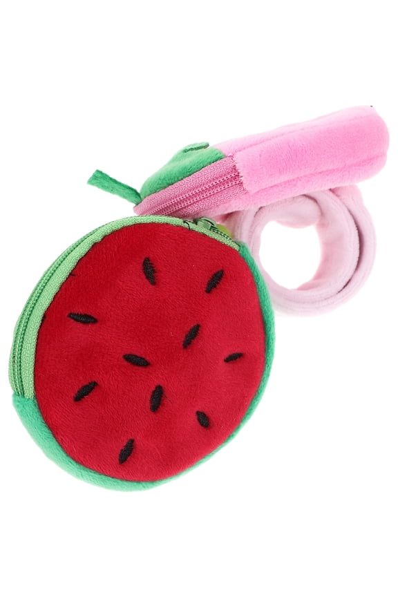 2 Pcs Watermelon Slap Bracelets with PP Cotton Filling, Assorted Colors, Fun and Adorable Holiday Accessories