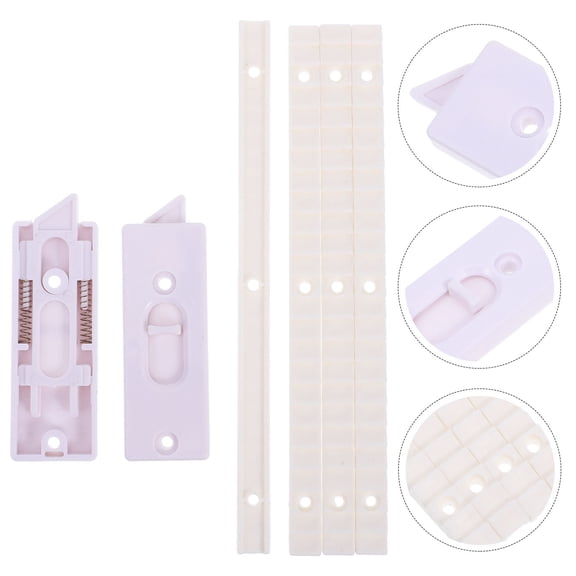 OFFIGAM Set of 2 White ABS Window Tilt Latches for French , Home Window Hardware Replacement