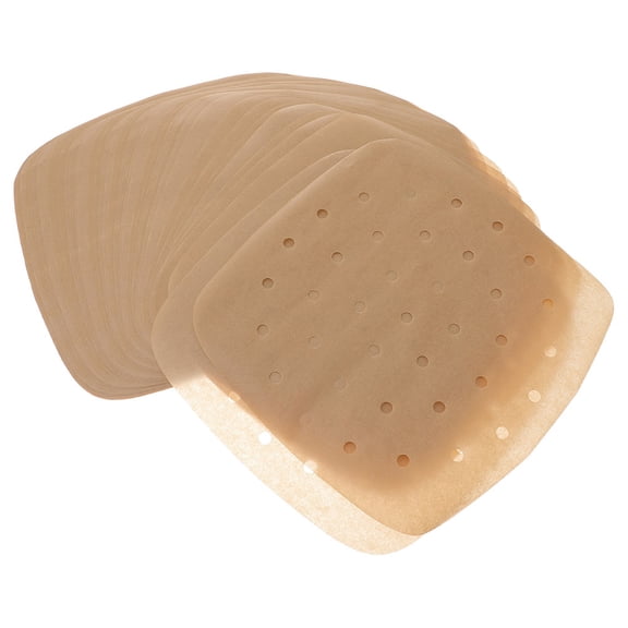 OFFIGAM 200 Sheets Baking Paper for Air Fryer and Grill Beige Raw Wood Pulp 8.45X8.45In