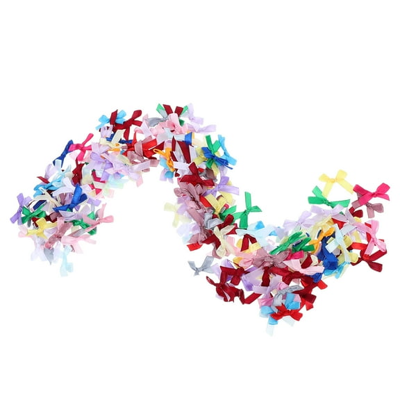 OFFIGAM 200Pcs Assorted Color Bow Party Favors Costume Accessories for Christmas Party Kids Dolls Women