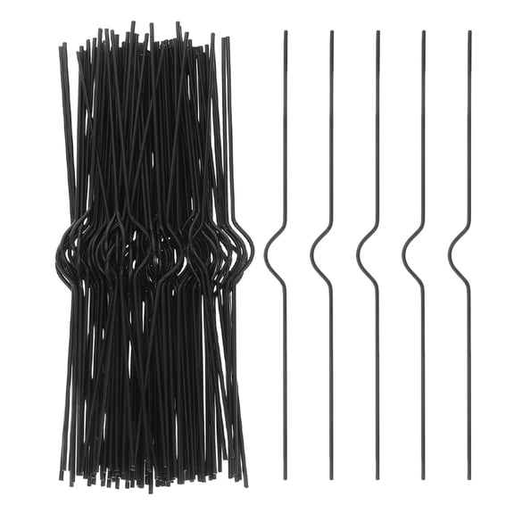 OFFIGAM 200Pcs Hanging Calendar Binder Wire Hooks Black for Posters and Banners