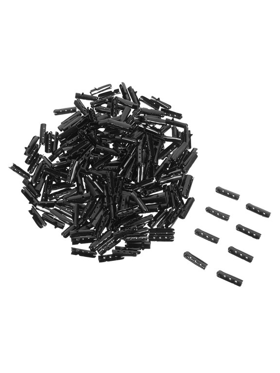200Pcs Gunmetal Finish Shoe Lace Tips Replacement Easy to Install for Boots Sneakers