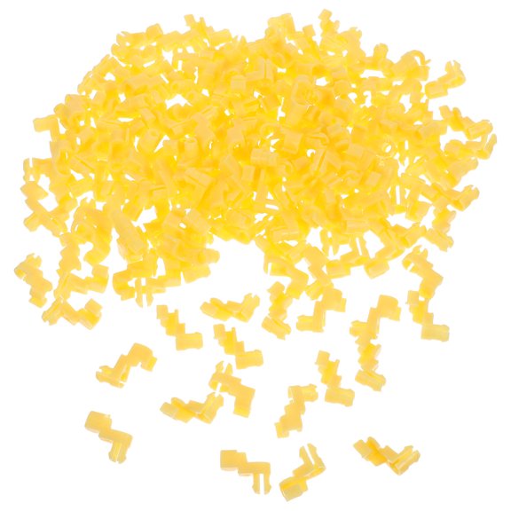 OFFIGAM 200Pcs Tailgate Handle Rod Clip Fasteners Yellow Plastic for Driver Passenger Side Replacement