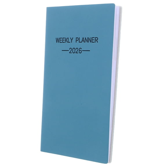 OFFIGAM 2026 Slim Weekly Planner: Sky- PU Pocket Calendar for Travel, 1 Pack