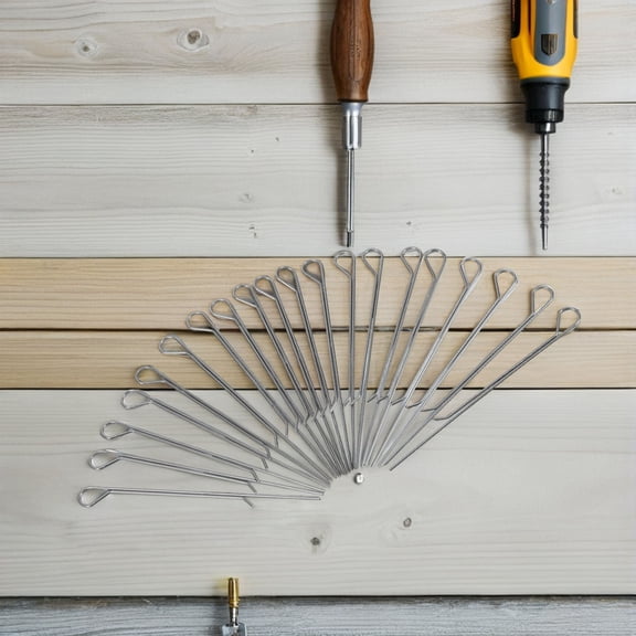 OFFIGAM 20PCS Candle Making Supplies Wick Holders For Diy Enthusiasts Silver Stainless Steel Wicks Fixer