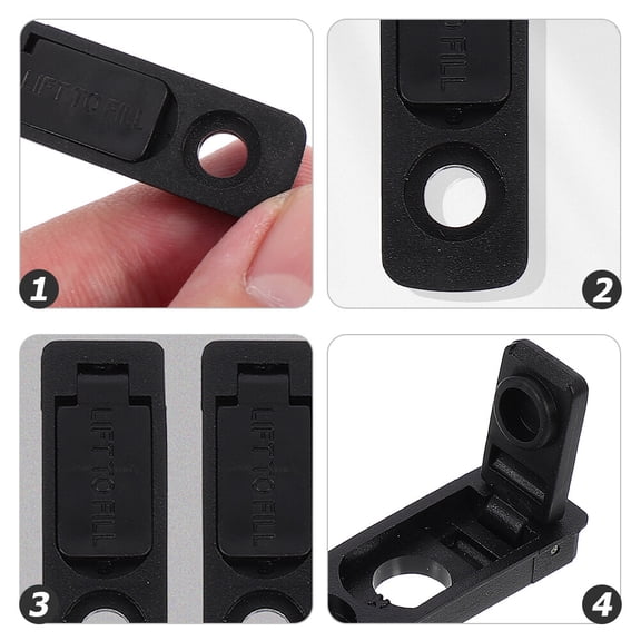 OFFIGAM Lighter Inner Gasket Lighter Gasket Rubber Black Women Everyday Use 20Pack