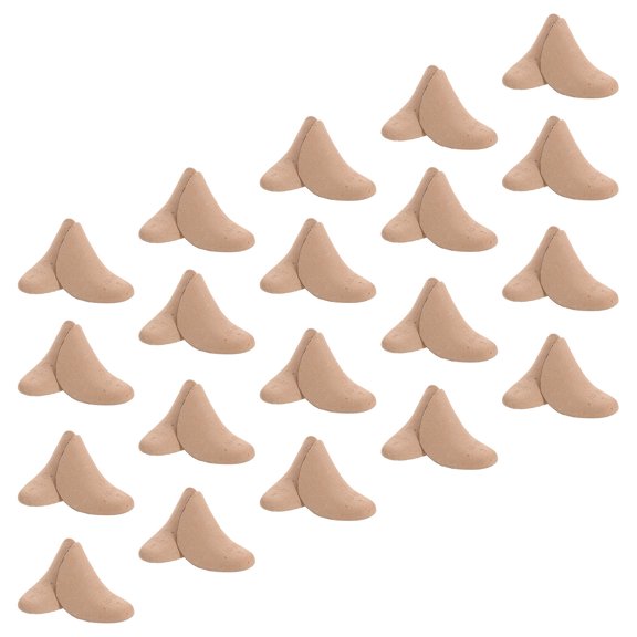 OFFIGAM 20Pairs Light Brown Paper Pulp Shoe Trees for Womens High Top Shoes Shape Support and Toe Box Protection