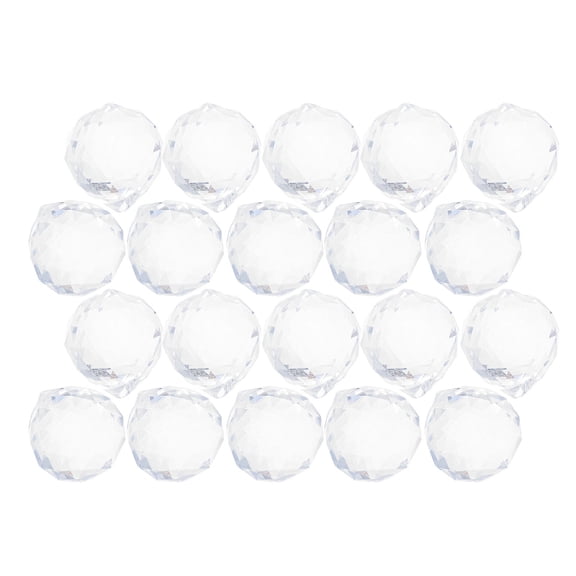 OFFIGAM 20 Pcs Prism , Assorted Color and White Crystal Beads for Window Hanging Sunlight Reflections Decor