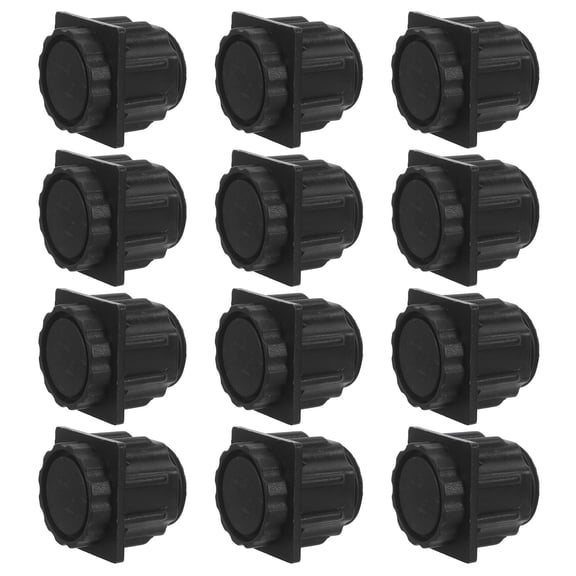 OFFIGAM 20Pcs Furniture Leveling Feet Black Plastic Adjustable Legs for Kitchen Cabinets and Workbenches