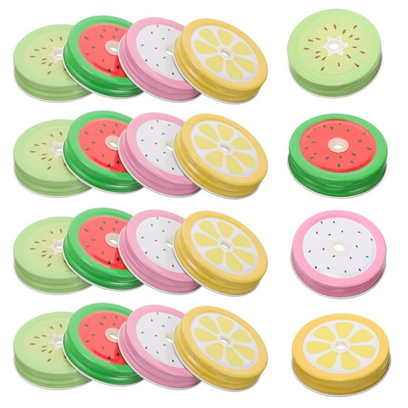 OFFIGAM 20Pcs Metal Jar Lids Round Tinplate Replacement for Canning Jars and Picnics