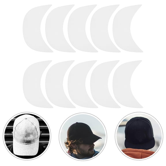 OFFIGAM 20Pcs Plastic Cap Insert for Baseball Hat Visor Shaper Insert with Extended Coverage