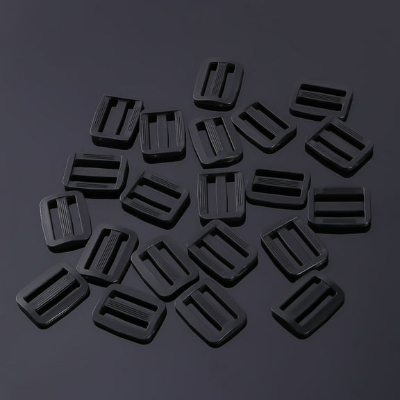OFFIGAM 20 Pieces Plastic Cord Locks Rope End Fasteners for Backpacks, Lanyards, Drawstrings, and Outdoor Gear