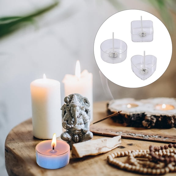 OFFIGAM 20-Piece Empty Tealight Candle Containers for Candle Making and Home Decor, Perfect for Valentine's Day