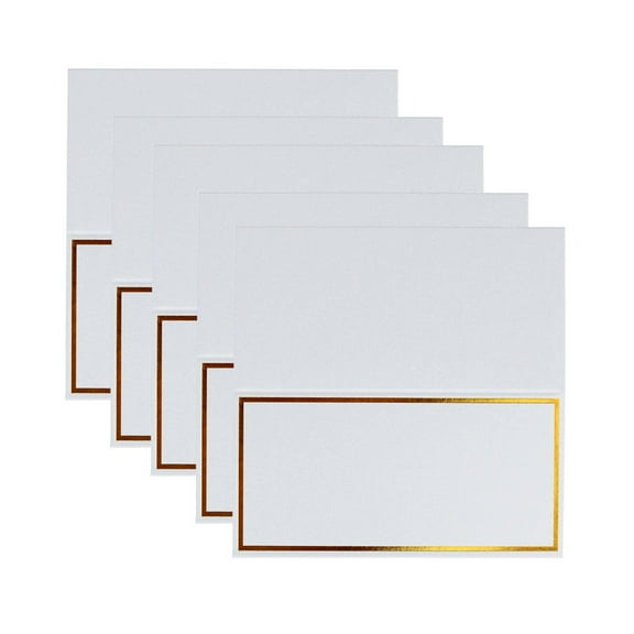 OFFIGAM White Stereoscopic Paper Table Seat Cards Base Identifier 20 Pieces for Events and Parties