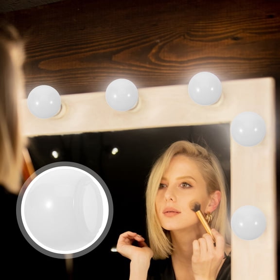 OFFIGAM 20Pcs Versatile White Hemispherical Replacement Globes for Vanity Light Mirror Bulb Covers