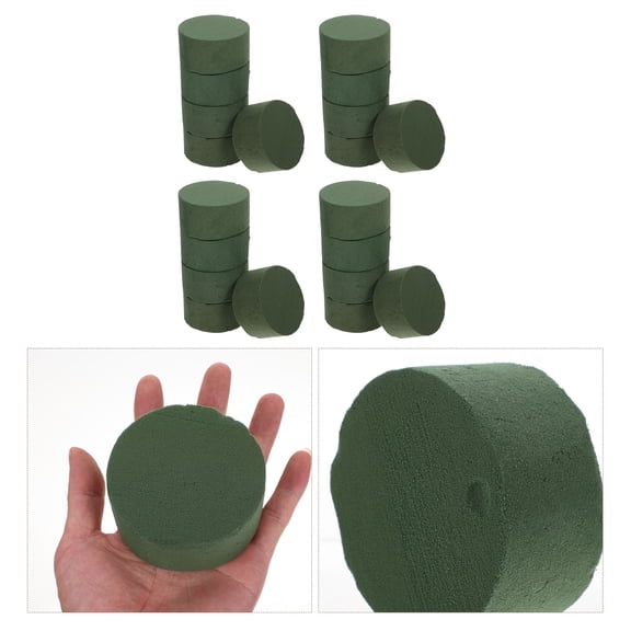 OFFIGAM 20-Piece Green Floral Foam Blocks, Dry Flower Mud Base for Crafts, Flower Arrangements, Home Decor, Centerpieces