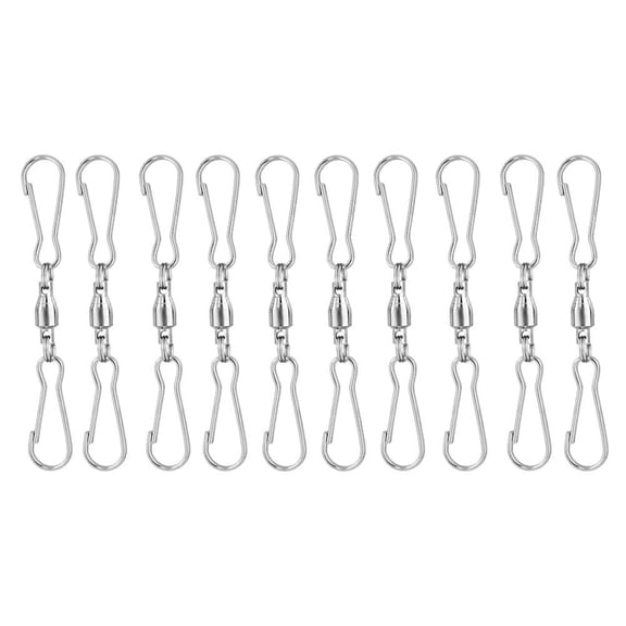 OFFIGAM 20Pcs Waterproof Dual Hook Clips Hanging Hooks for Bird Feeders and Outdoor Use