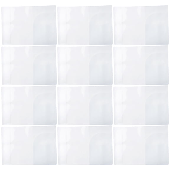 OFFIGAM 20Pcs Waterproof Passport Cover Clear PVC Storage Bag for Travel and Office Organizer