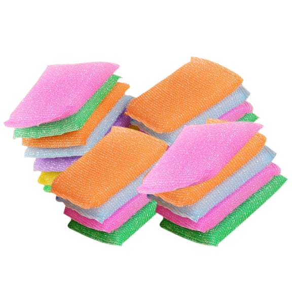 OFFIGAM 20-Pack Dish Washing Sponges Multi-Color Scrubbers for Kitchen and Household Cleaning Hard Surfaces