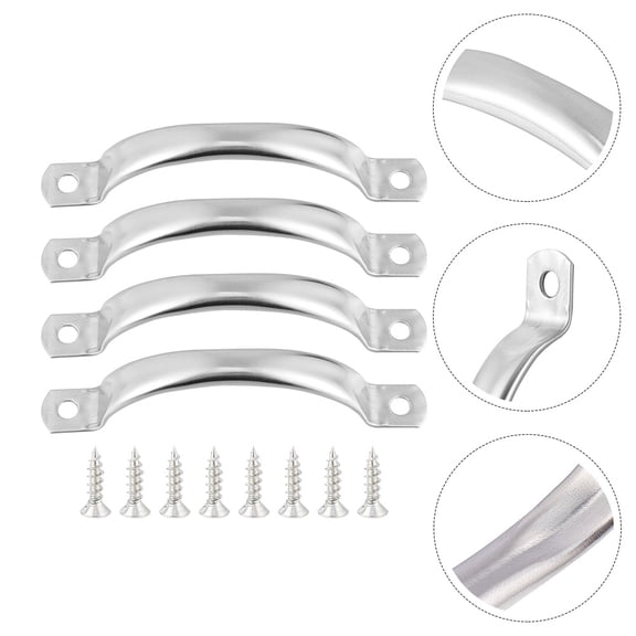OFFIGAM 20Pcs Plated Silver Furniture Drawer Knobs with Rust Resistant Stainless Steel Design