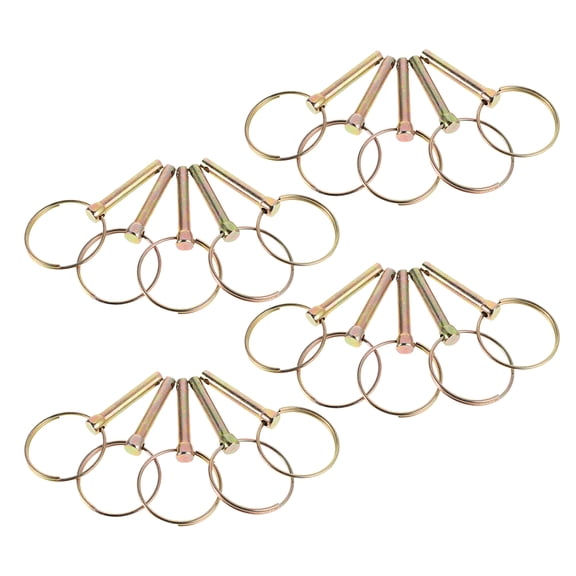 OFFIGAM 20pcs Carbon Steel Truck Hitch Pins for Trailers with Anti Loss Round Ring Design