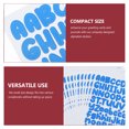 thumbnail image 1 of OFFIGAM  20pcs Blue Paper Alphabet Decals Self Adhesive for Scrapbooks Mailboxes, 1 of 8