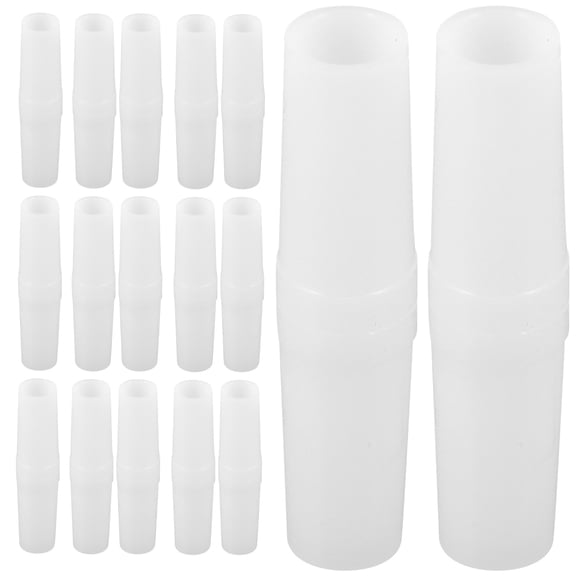 OFFIGAM 20pcs Plastic Connector Bed Net Rod Connector White Glass Fiber Stable Support for Mosquito Net Frame