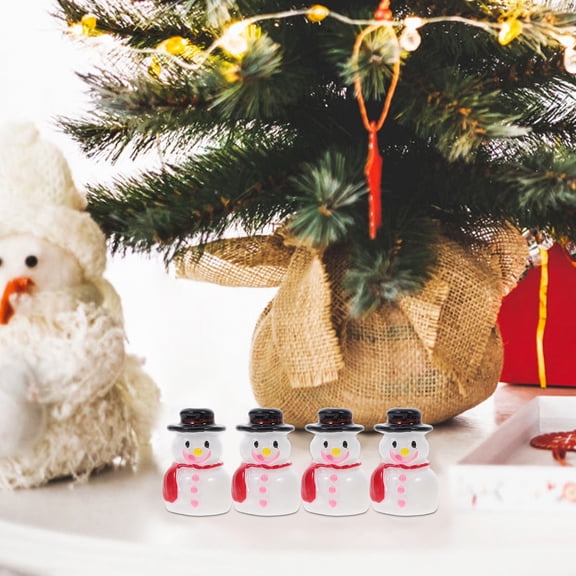 OFFIGAM 20pcs Mini Snowman Resin Ornaments for Christmas Winter Holiday Home and Party Decoration