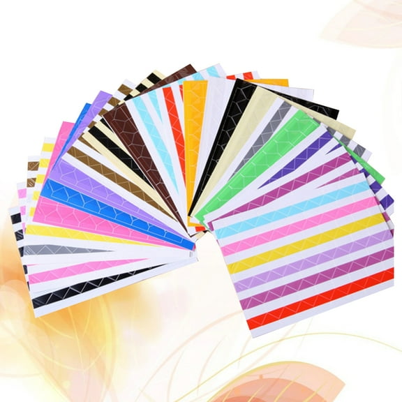 OFFIGAM 22 Sheets Photo Mounting Corners Assorted Colors Plastic Scrapbooking Accessories for Albums and Diaries