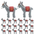 thumbnail image 1 of OFFIGAM 24-Piece Mini Resin Donkey Figurines Set for Indoor Outdoor Garden Decor, Small Animal Miniatures Accessories, 1 of 8