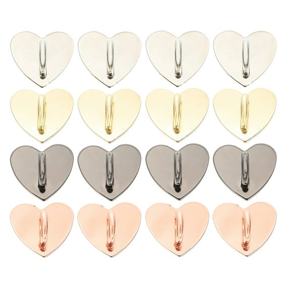 OFFIGAM 24Pcs Heart Design Phone Tether Tab Metal Alloy Phone Grip for Custom Accessories