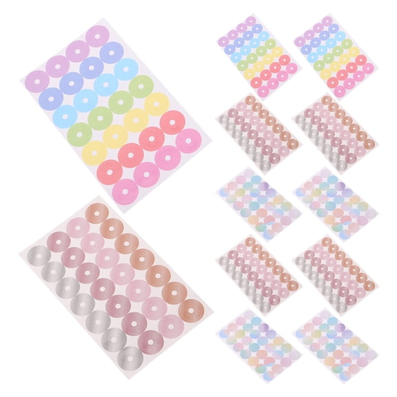 OFFIGAM 24 Sheets Adhesive Hole Reinforcement Stickers for Notebook Paper Repair and