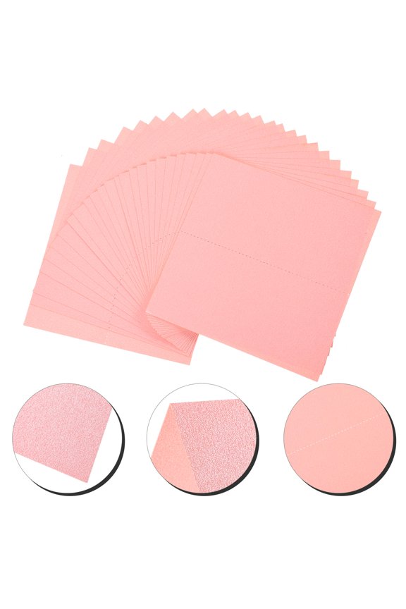 25pcs Folded Name Cards for Wedding Iridescent Paper Place Cards for Couples and Events