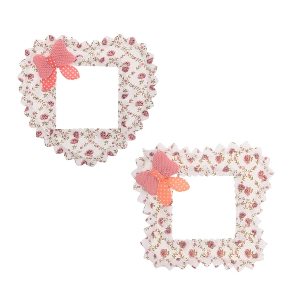 OFFIGAM 2PCS Floral Fabric Light Switch Covers Decorative Switch Plate for Bedroom Home Decor