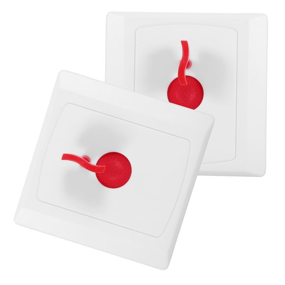 OFFIGAM 2Pack Senior Fall Alert Device Emergency Call Button White ABS for Elderly Fire Emergency SOS
