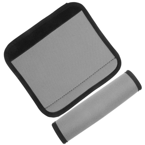 OFFIGAM Anti-Slip Luggage Handle Wraps Dark Grey for Work Trips and Travel 2Pcs
