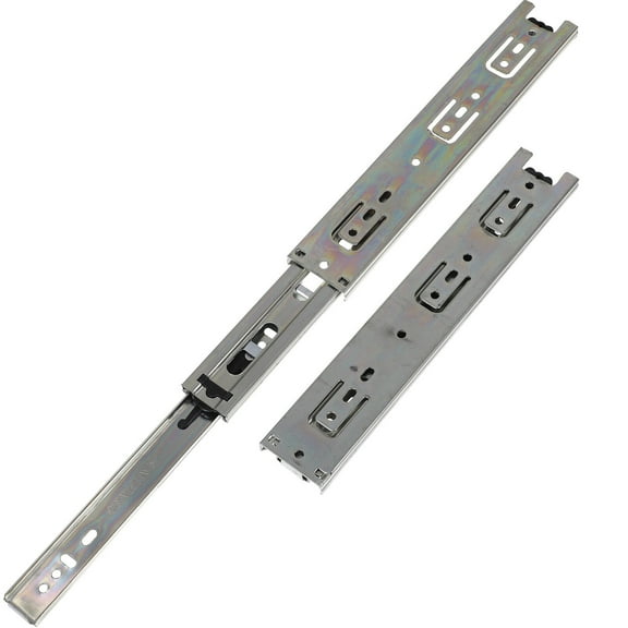 OFFIGAM 2-Pack 10 Inch Side Mount Drawer Slides with Rust-Resistant Steel for Desk Base Cabinets