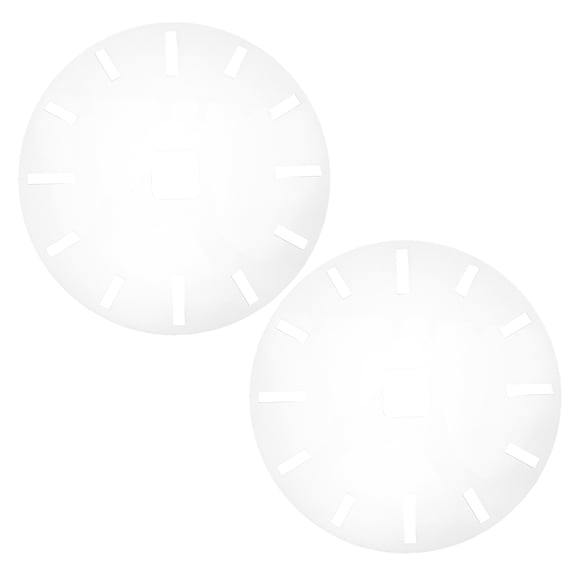 OFFIGAM 2Pcs Acrylic Clock Dial Stencil Template for DIY Clock Board Inlay and Office Decoration