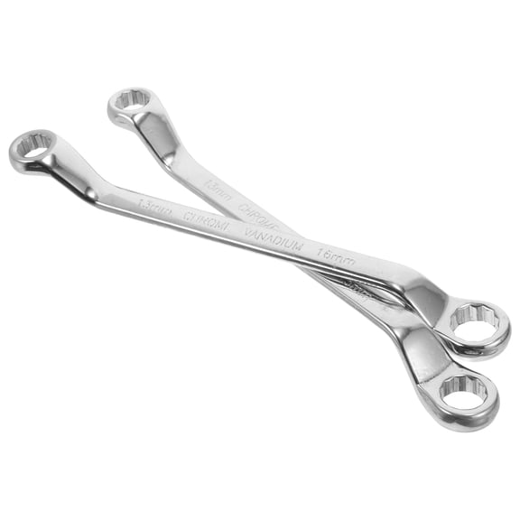 OFFIGAM Spanner Wrench Set 2 Pcs Chromoly Steel Adjustable Hand Tool