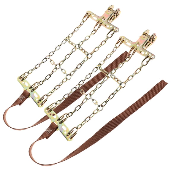 OFFIGAM 2-Pack Winter Tire Chains Car Snow Chains for Easy Installation and Safe Driving on Snowy and Icy Roads