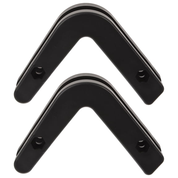 OFFIGAM 2-Pack Barbell Storage Rack Wall Mounted Holder Black PP Material for Home Gym Equipment Organization