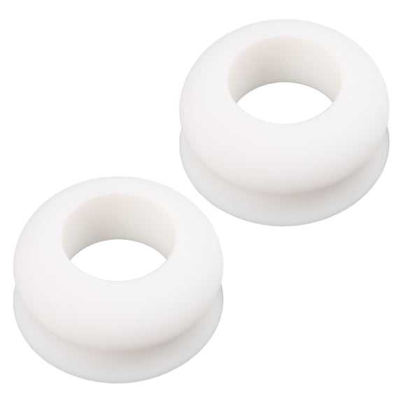 OFFIGAM Silicone Bat Choke Up Rings White for Stable Swing and Nonslip Control 2Pcs