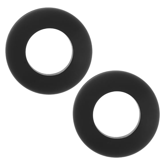OFFIGAM Silicone Choke Up Rings for Baseball Bats Black Antislip Texture 2Pcs