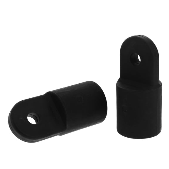 OFFIGAM 2Pcs Bimini Top Parts Nylon Cap Fittings Black Hardware For Marine Use