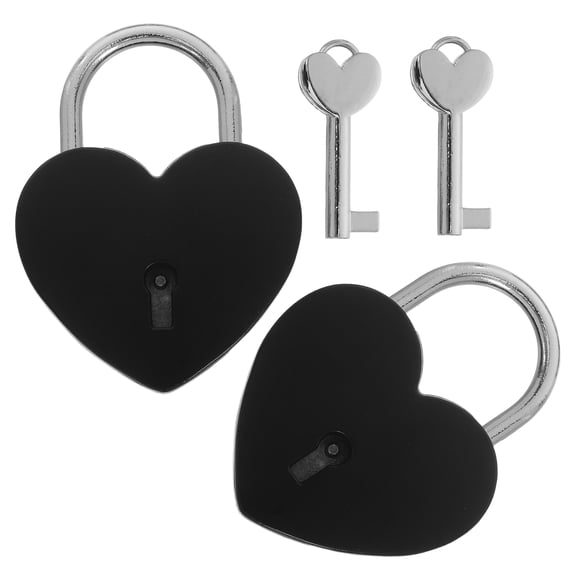 OFFIGAM 2-Pack Decorative Metal Padlocks with Keys, Security Locks for Cabinets, Storage, Luggage, and Bags