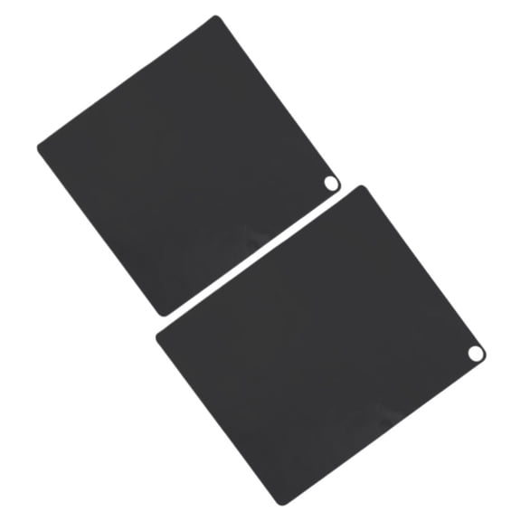 OFFIGAM 2Pcs Silicone Heat Insulation Mats Black Protective Cooker Pads