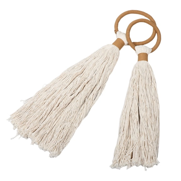 OFFIGAM 2-Pack Cotton Rope Macrame Wall Hanging Boho Tapestry for Bedroom Decor, Handmade Woven Art
